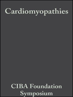 cover image of Cardiomyopathies